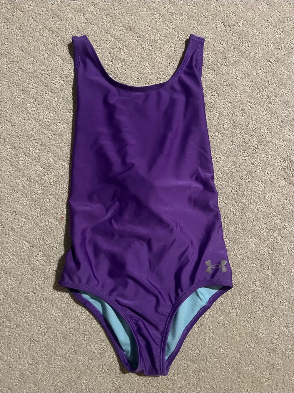 Under Armour Girls' Purple One-Piece Swimsuit size 12